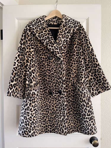 50s VINTAGE FAKE FUR ANIMAL FABRIC デルマー系 50s VINTAGE FAKE FUR ANIMAL FABRIC デルマー系