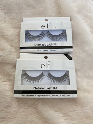 2 Pack e.l.f. (1) Natural Lash Kit & (1) Dramatic Lash Kit