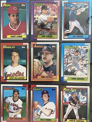 1990 TOPPS Baseball Cards.    # 1-250.   You Pick to Complete Your Set.