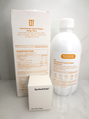 SPOILED C. E27 EXTRA STRENGTH LIQUID COLLAGEN MANGO FLAVOR 15.2 OZ + BONUS GIFT