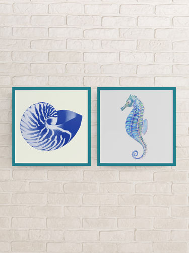 Orenco Originals Nautical Sea Horse Counted Cross Stitch Pattern