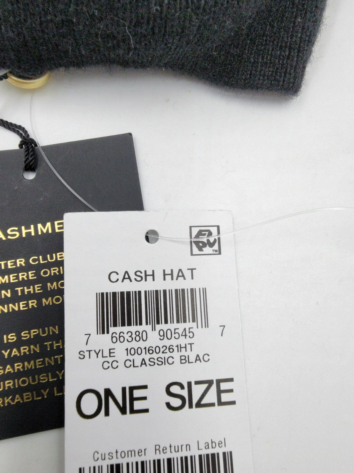 Charter Club Cashmere Knit Beret Women's One Size Classic Black - Picture 13 of 13