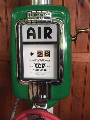 Eco Air Meter Tireflator  Pump Restored In Sinclair Oil Colors