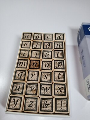 Creative Imaginations Alphabet Narratives by Katen Russell 28 Stamp Set