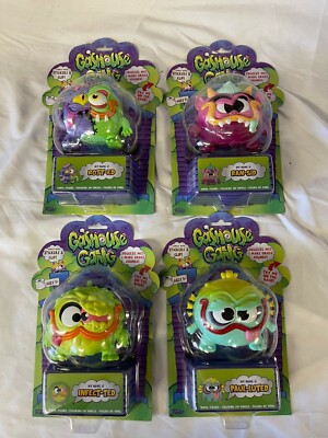 Set Of 4 New Funko Gas House Gang: Paul-Luted,Infect-Ted, Ran-Sid Rot-Ed Figures