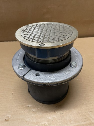 のんのん NEW Zurn 4” adjustable cast iron floor clean out assembly