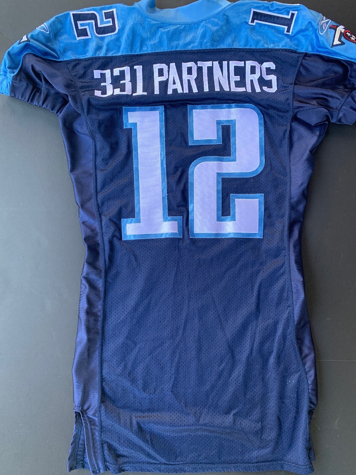 2004 TENNESSEE TITANS DOUG JOHNSON #12 GAME NFL JERSEY CUSTOMIZED 331 PARTNERS