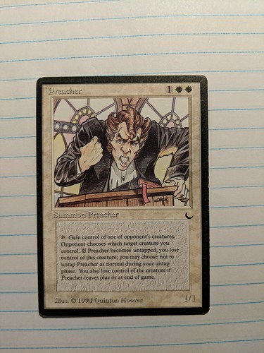 MTG  (英)  Preacher Preacher - The Dark - English - LP/MP - MTG - Magic The