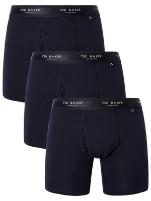 

Мужские трусы-боксеры Ted Baker, 3 шт., синие, Синий, TBB01-BL1-410