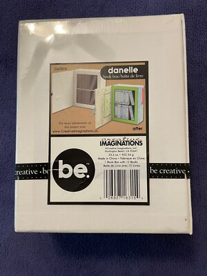 BRAND NEW CREATIVE IMAGINATIONS Danelle Book Box w/ 12 Mini Books Crafts be.