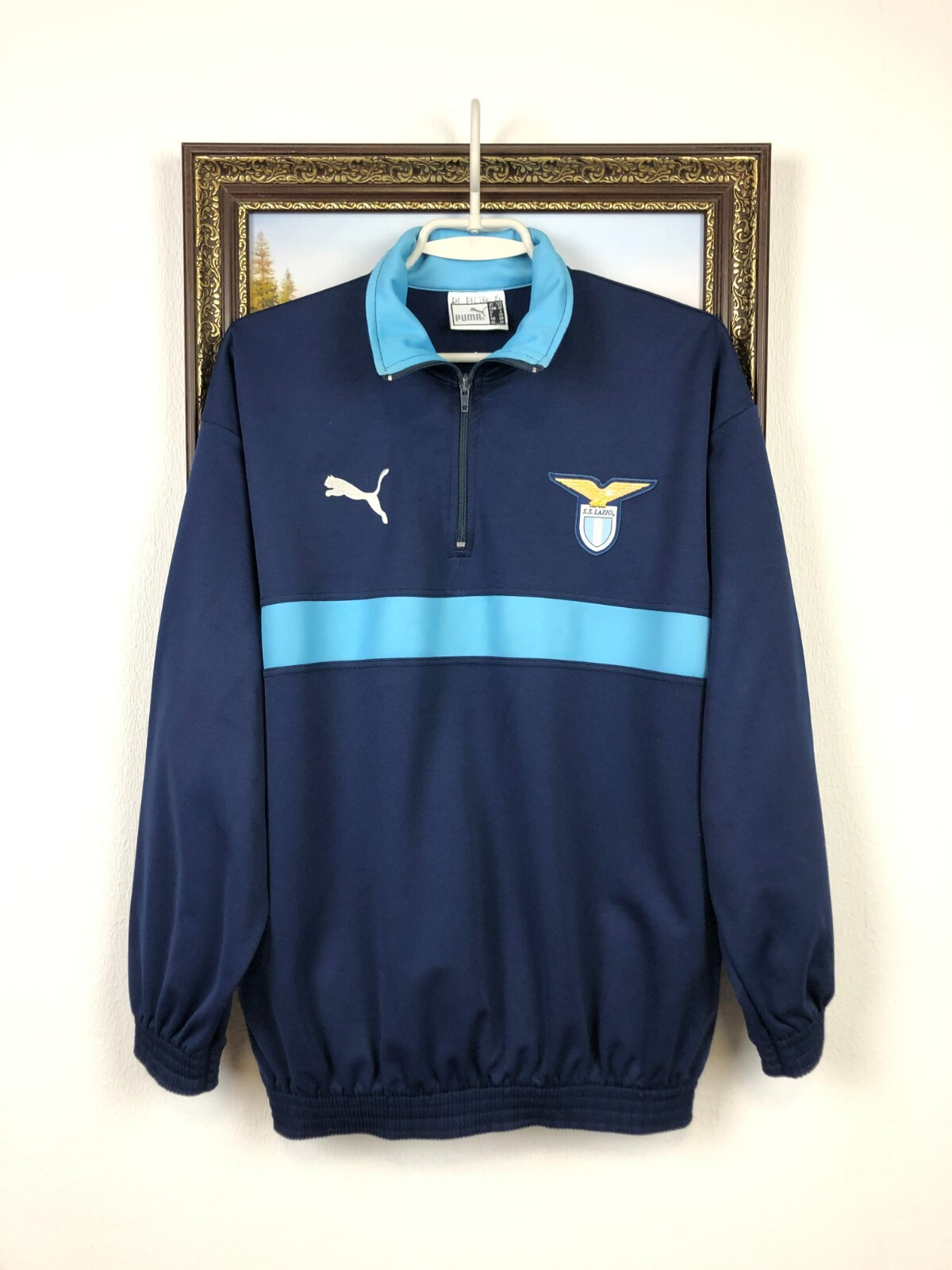 Puma S.S. Lazio ダークブルーシャツ Mサイズ Puma S.S. Lazio ダークブルーシャツ Mサイズ