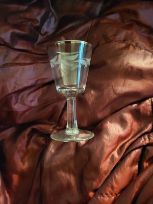Nasco (Japan) Paris Night Etched Shot Glass