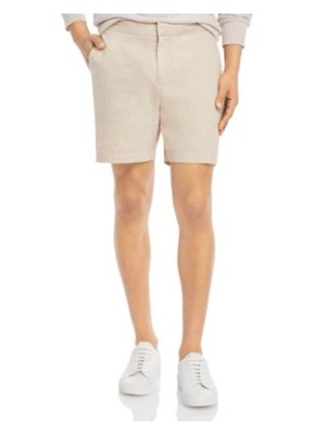 

MICHAEL KORS Мужские бежевые без защипов, классический крой, стрейч-шорты чинос, талия 36, Бежевый, CS1300C1T2