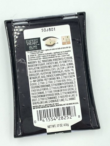 Maybelline eyeshadow quad EXPERTWEAR  LUMINOUS LIGHTS 75Q OPAL LIGHTS