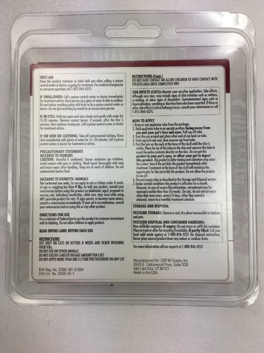 Advecta II Flea Treatment for Cats Over 9 lbs 4 Month Supply *NEW* Sealed