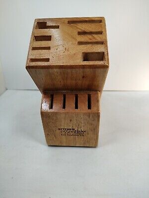 Calphalon Wooden Contemporary 12 slot Knife Block. Block Only -See Pictures