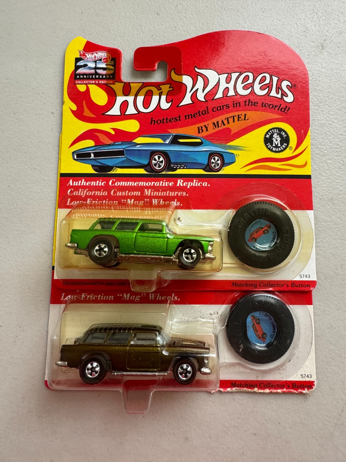 Hot Wheels Lot 2x 25th Anniversary Classic Nomad Collectors