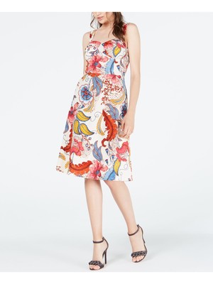 

ONE CLOTHING Женское белое платье-футляр без рукавов с круглым вырезом ниже колена, Белый