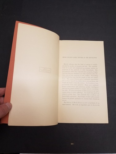Rhode Island's Early Efforts in the Revolution Society of the Cincinnat 1896