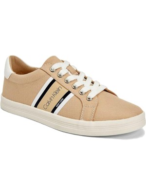 

CALVIN KLEIN Womens Beige Logo Micca Round Toe Platform Athletic Sneakers, Бежевый, MICCA