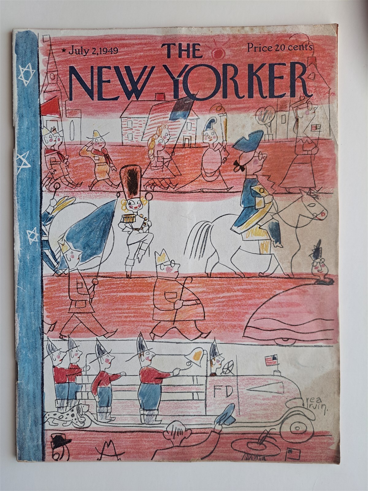 やま Limited Edition with New Yorker The New Yorker Magazine Complete July 2, 1949 Issue Red