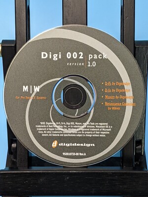 Pro Tools LE Digi 002 Pack v1 Software Avid Digidesign 2002 Mac & Win DISC ONLY