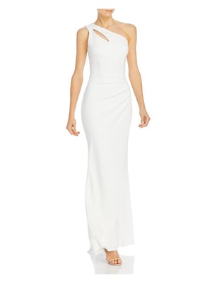 

AQUA FORMAL Женское длинное вечернее платье цвета слоновой кости без рукавов, Цвет слоновой кости