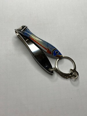 2pcs Multi Fishing Design Stainless Steel Toe Nail Clippers Curve Cut Style