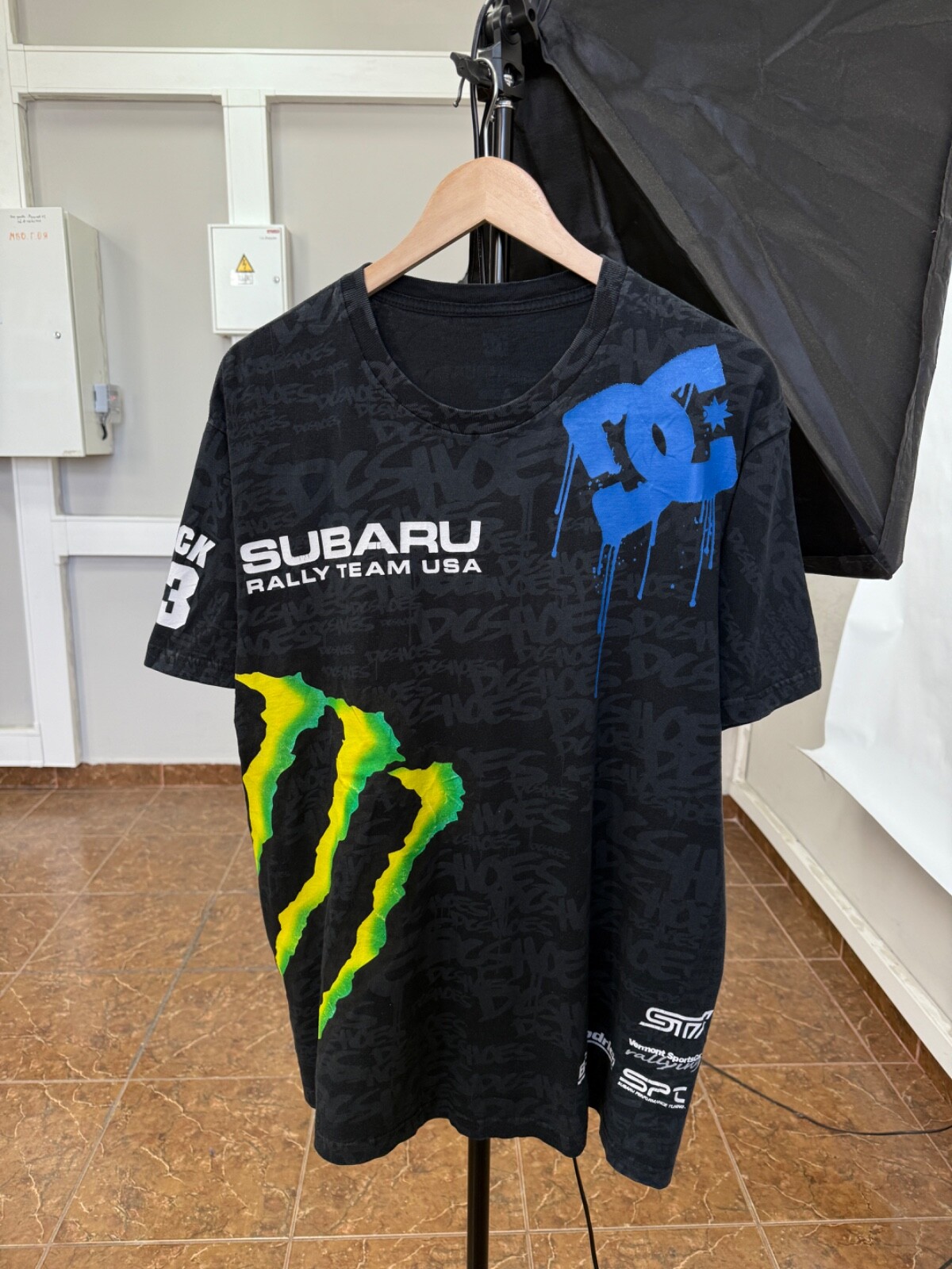 🇺🇸 Vintage 90s Subaru DC Monster Energy Rally Team USA T