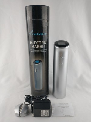 Rabbit Electric Corkscrew Wine Bottle Opener Rechargeable Tested Works  PLS READ