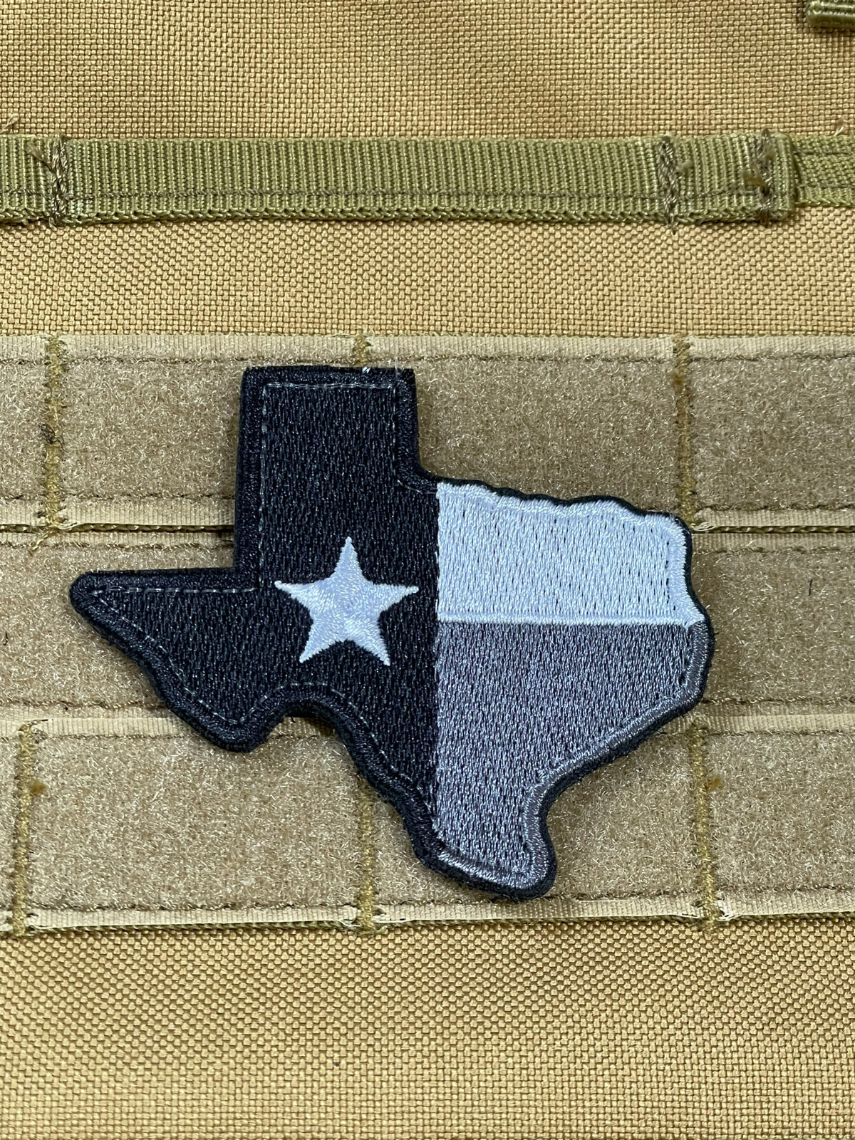 Teax Flag Patch Tactical Military Morale Hook Loop backed