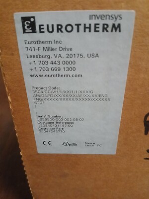 NEW! EUROTHERM 3504 TEMPERATURE CONTROLLER 3500 Series
