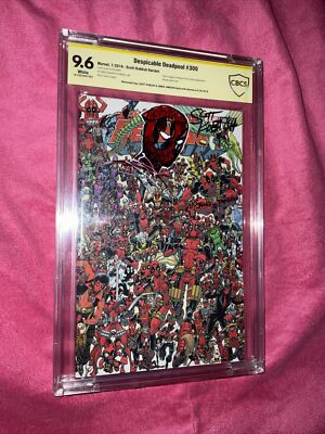 Despicable Deadpool #300 CBCS 9.6 2 X Signed and Sketched By Koblish And Jameson