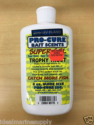 Pro-Cure 8 oz Super Gel Fishing Bait Fish Lures .U-Pick Scent.Qty Discount