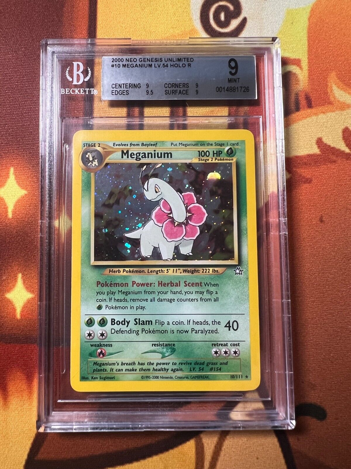 pokemon neo genesis meganium #10 bgs 9 English unlimited | eBay pokemon neo genesis meganium #10 bgs 9 English unlimited | eBay