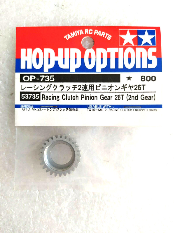 Tamiya 53735 Hop-Up Racing Clutch Pinion Gear 26t (2nd Gear) Tg10-Mk.2 Vintage
