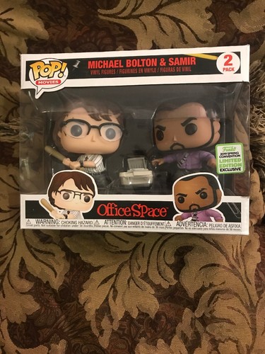 Funko Pop! Office Space – Michael Bolton & Samir – 2er-Pack – ECCC 2019 Exklusiv – Vinyl-Figuren Ca. 9 Cm – Für Sammler & Filmfans