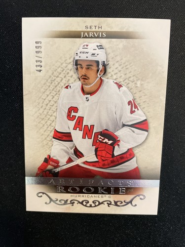 21-22 UD Artifacts Hockey Rookies RED186 Seth Jarvis /999 | eBay