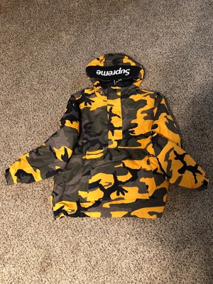 supreme camo jacket yellow
