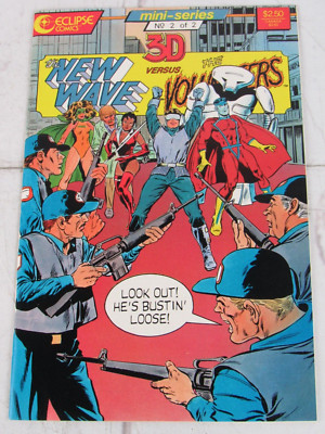 The New Wave vs the Volunteers: 3-D #2 June 1987 Eclipse Comics