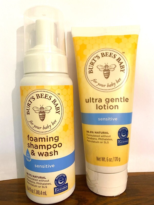 Burt's Bees  Baby Foaming Shampoo & Wash and Lotion Set