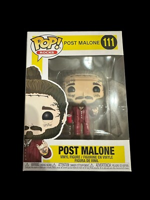Funko Pop POST MALONE Collectible Vinyl Figure Pop Rocks 111 New HIGH GRADE