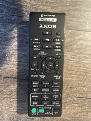 ORIGINAL SONY RM-ADU138 AV SYSTEM REMOTE DAV-TZ140 DAVTZ140 HBD-TZ140 HBDTZ140
