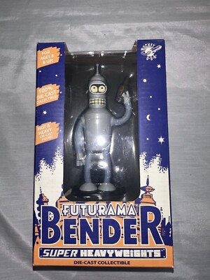 Futurama Bender Super Heavyweights Die-cast Collectible Rocket U.S.A. New