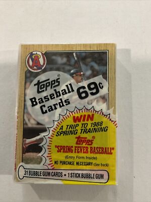 1987 Topps Sealed Cello Pack ~ HOF Reggie Jackson on Top!    p