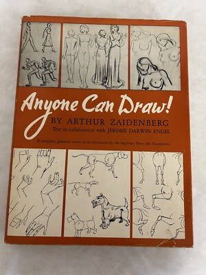 Anyone Can Draw by Arthur Zaidenberg Hardcover/dj