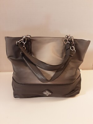 Simply Vera Wang Shoulder Bag Tote Light And Dark Gray Ombre Affect
