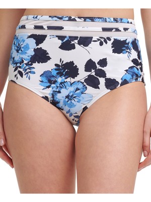 

TOMMY HILFIGER Женский синий эластичный купальник из сетки с умеренным покрытием, низ