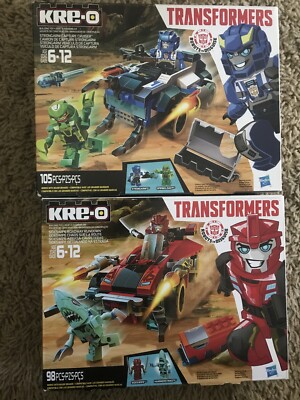 SEALED Kre-O Transformers SIDESWIPE ROADWAY RUNDOWN & STRONGARM CAPTURE CRUISER