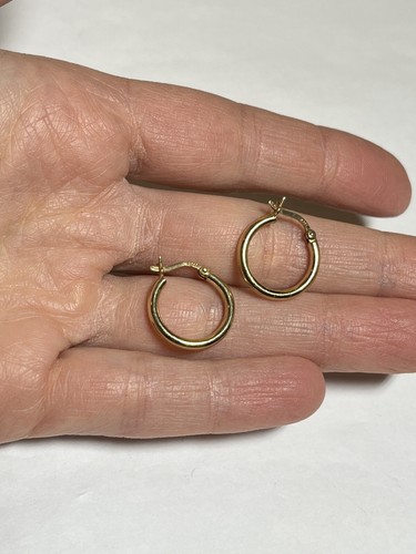 アクセサリー ER HOOP EARRING S Gold 18K Gold PVD Stainless Steel CZ Huggie Hoop Earrings
